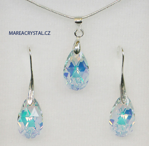 Souprava se Swarovski ELEMENTS Pear-shaped