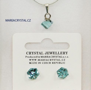 Souprava se Swarovski ® ELEMENTS Kostičky