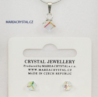 Souprava se Swarovski ELEMENTS Kostičky 