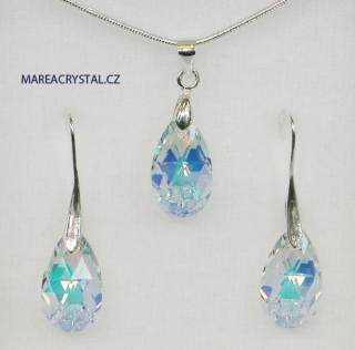 Souprava se Swarovski ELEMENTS Pear-shaped