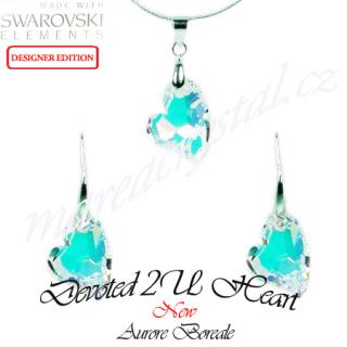 Souprava se Swarovski ® ELEMENTS Devoted 2U Heart