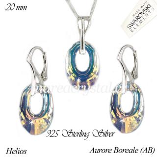 Stříbrná Souprava se Swarovski ELEMENTS Helios