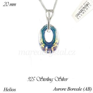 Stříbrný Náhrdelník se Swarovski ELEMENTS Helios