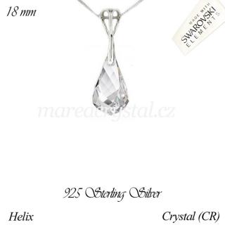 Stříbrný Náhrdelník se Swarovski ELEMENTS Helix