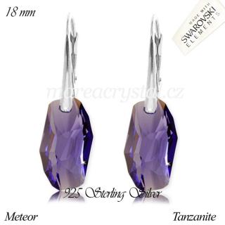 Stříbrné Náušnice se Swarovski ELEMENTS Meteor