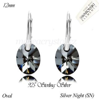 Stříbrné Náušnice se Swarovski ELEMENTS Oval