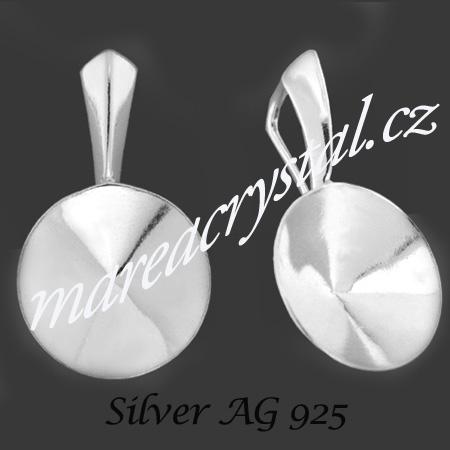 Stříbrná souprava s krystaly Rivoli Light Sapphire