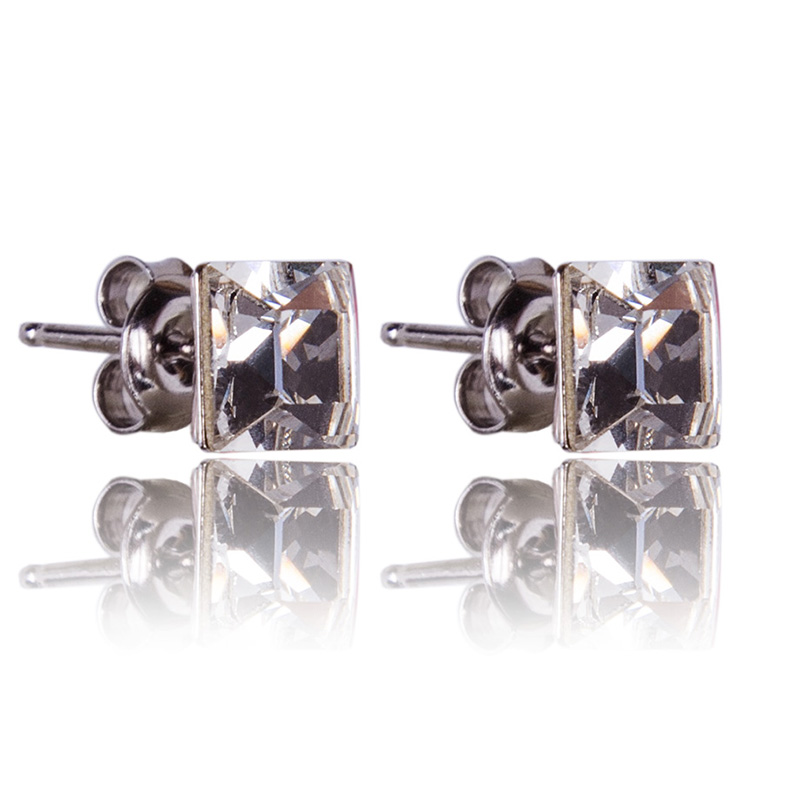 Stříbrná souprava s krystaly Princess 8mm Crystal