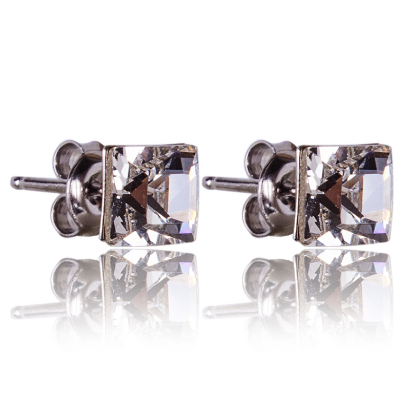 Stříbrná souprava s krystaly Princess 8+6mm Crystal