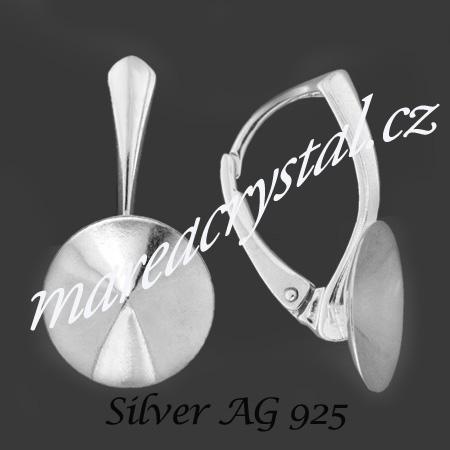 Stříbrná souprava s krystaly Rivoli Aquamarine