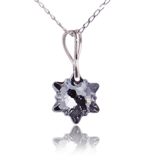 Náhrdelník s krystalem Edelweiss Silver Night