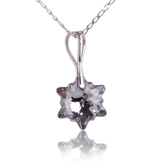 Náhrdelník s krystalem Edelweiss Silver Night