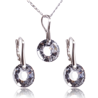 Stříbrná souprava s krystaly Sun CALVSI