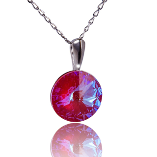 Náhrdelnik s krystalem Rivoli Royal Red DeLite