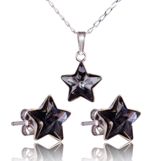 Stříbrná souprava s krystaly Star Silver Night