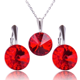 Stříbrná souprava s krystaly Rivoli Light Siam