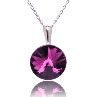 Náhrdelnik Rivoli s krystaly Amethyst