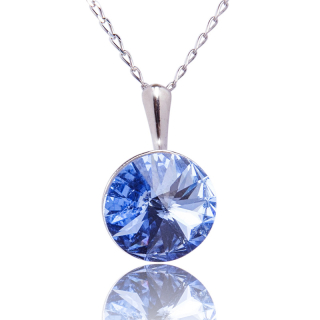 Náhrdelnik Rivoli s krystalem Light Sapphire