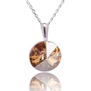 Náhrdelnik Rivoli s krystalem Golden Shadow