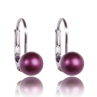 Stříbrné náušnice s perlami Elderberry Pearl