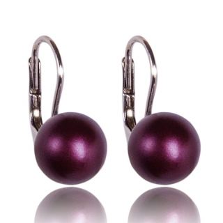 Stříbrné náušnice s Perlami Elderberry Pearl