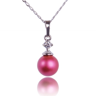 Náhrdelník Perla Mulberry Pink Pearl