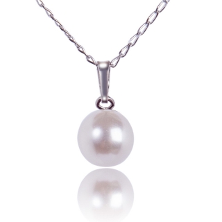 Stříbrný přívěšek s perlou White Pearl