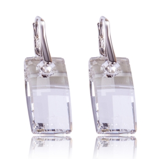 Stříbrné náušnice s krystaly Urban Crystal