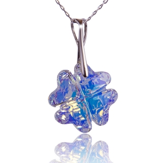 Náhrdelník s krystalem Clover Aurore Boreale