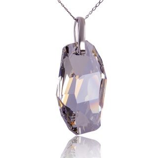 Náhrdelník s krystalem Meteor Silver Shade