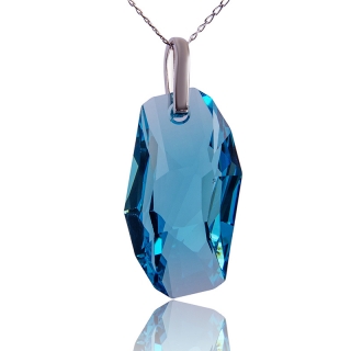 Náhrdelník s krystalem Meteor Light Turquiose