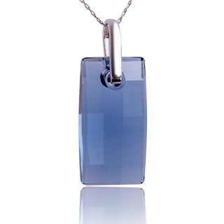 Náhrdelník s krystalem Urban Denim Blue