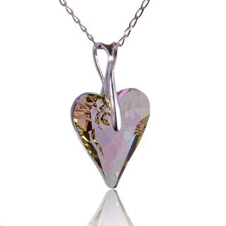 Náhrdelník s krystalem Wild Heart Luminous Green