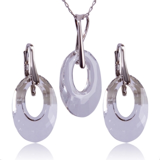 Stříbrná souprava s krystaly Helios Crystal