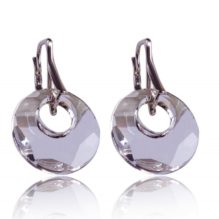 Stříbrné náušnice s krystaly Victory Crystal