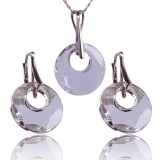 Stříbrná souprava s krystaly Victory Crystal